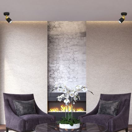 Σποτ φωτιστικό JOKER 1xGU10/25W/230V μαύρο/χρυσό