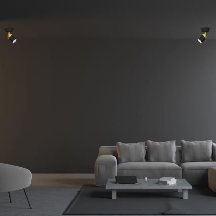 Σποτ φωτιστικό JOKER 1xGU10/25W/230V μαύρο/χρυσό