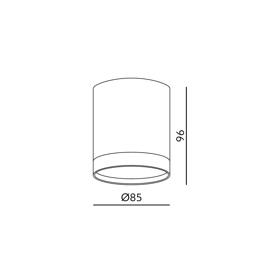 Σποτ φωτιστικό OH12 1xGX53/35W/230V 9,6 cm μαύρο