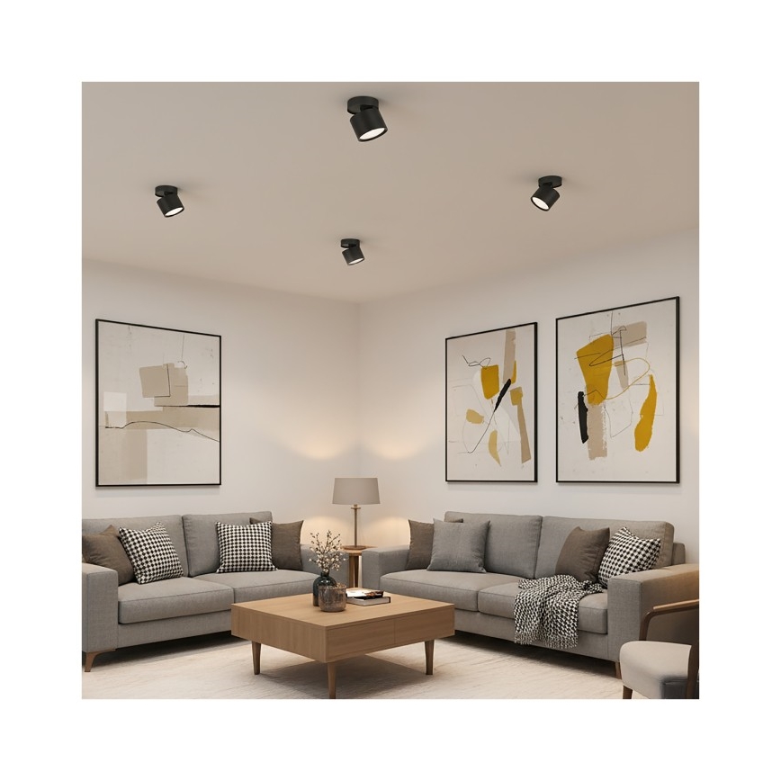 Σποτ φωτιστικό OH12F 1xGX53/35W/230V 8,5 cm μαύρο