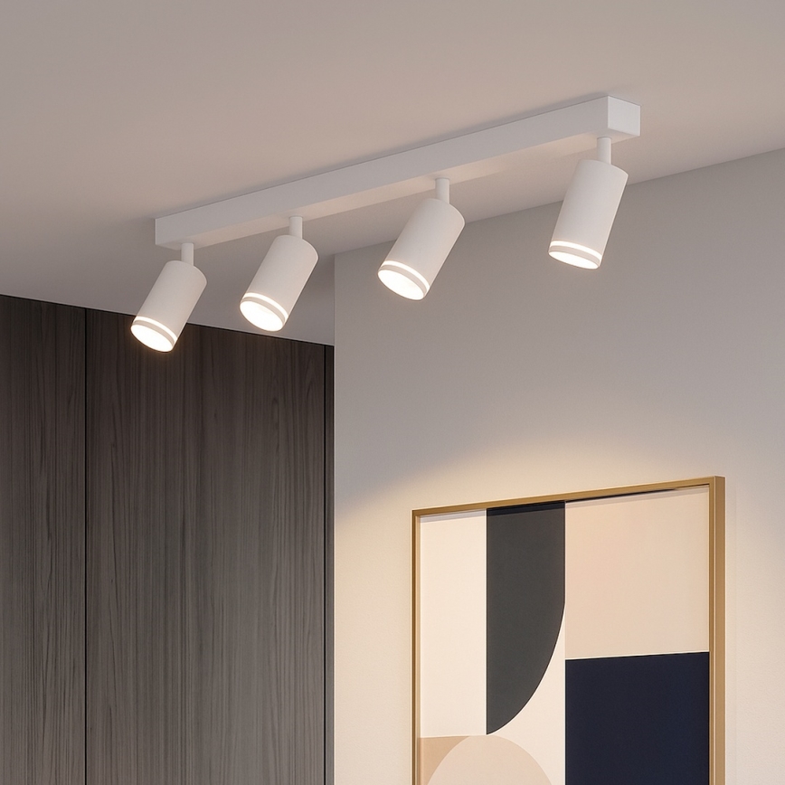 Σποτ φωτιστικό PIPE 4xGU10/10W/230V λευκό