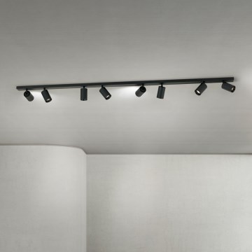 Σποτ φωτιστικό SEAN 8xGU10/13W/230V μαύρο