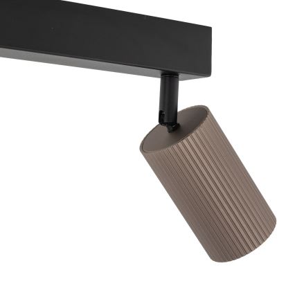 Σποτ φωτιστικό TUNE 2xGU10/10W/230V μαύρο/καφέ