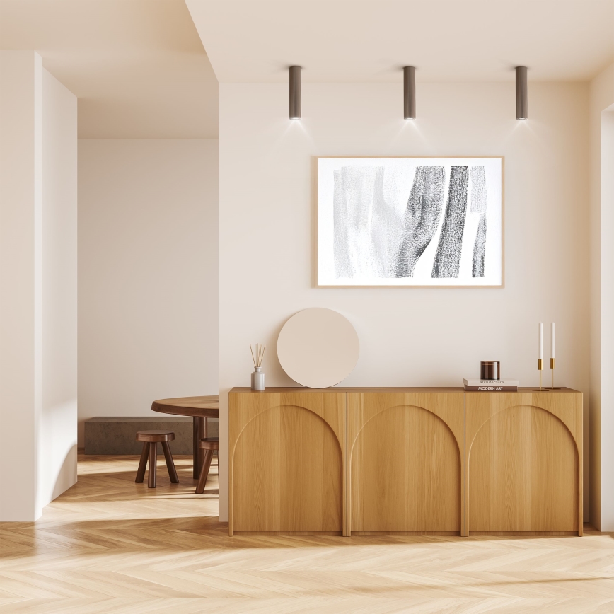 Σποτ φωτιστικό TUNE L 1xGU10/10W/230V 24 cm καφέ