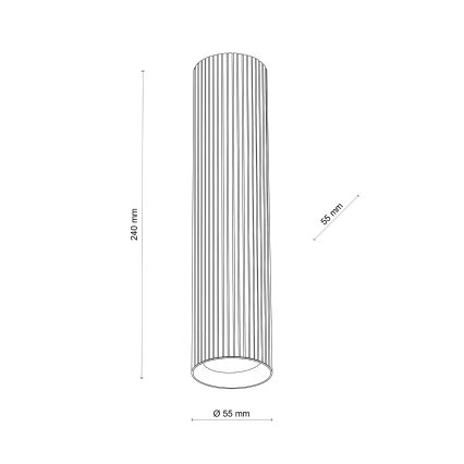 Σποτ φωτιστικό TUNE L 1xGU10/10W/230V 24 cm καφέ
