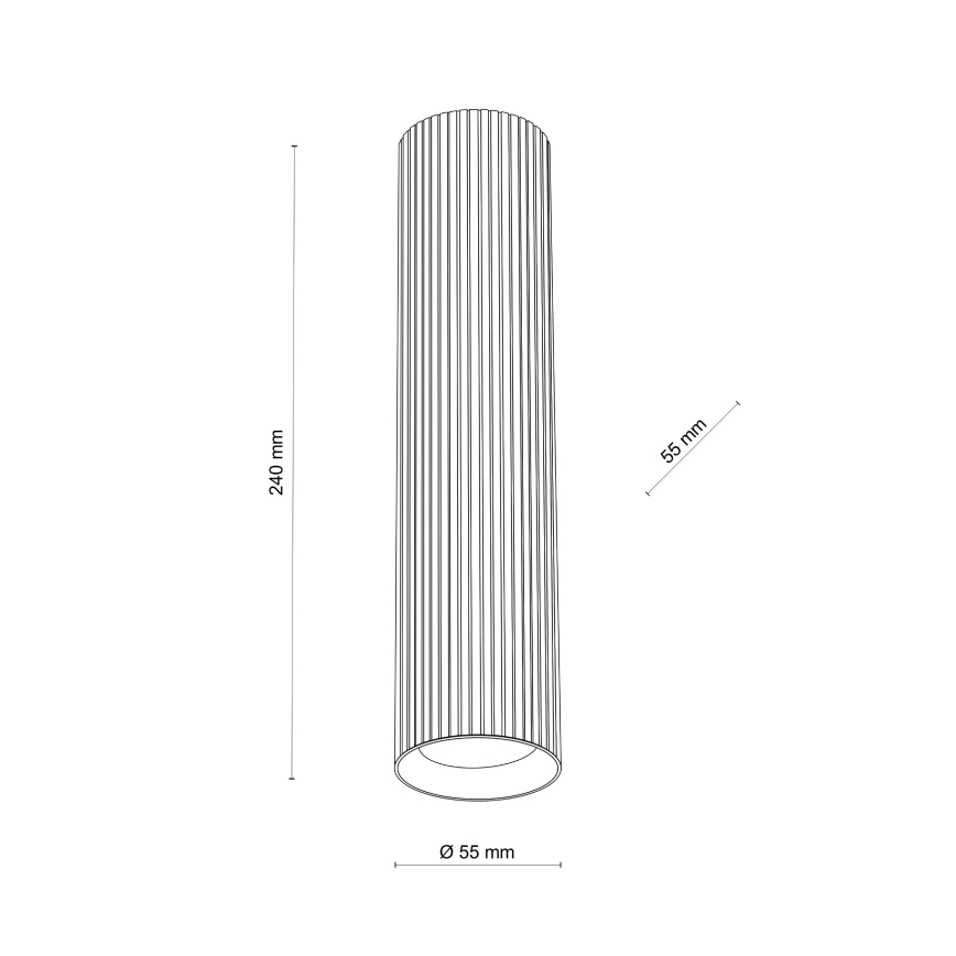 Σποτ φωτιστικό TUNE L 1xGU10/10W/230V 24 cm καφέ