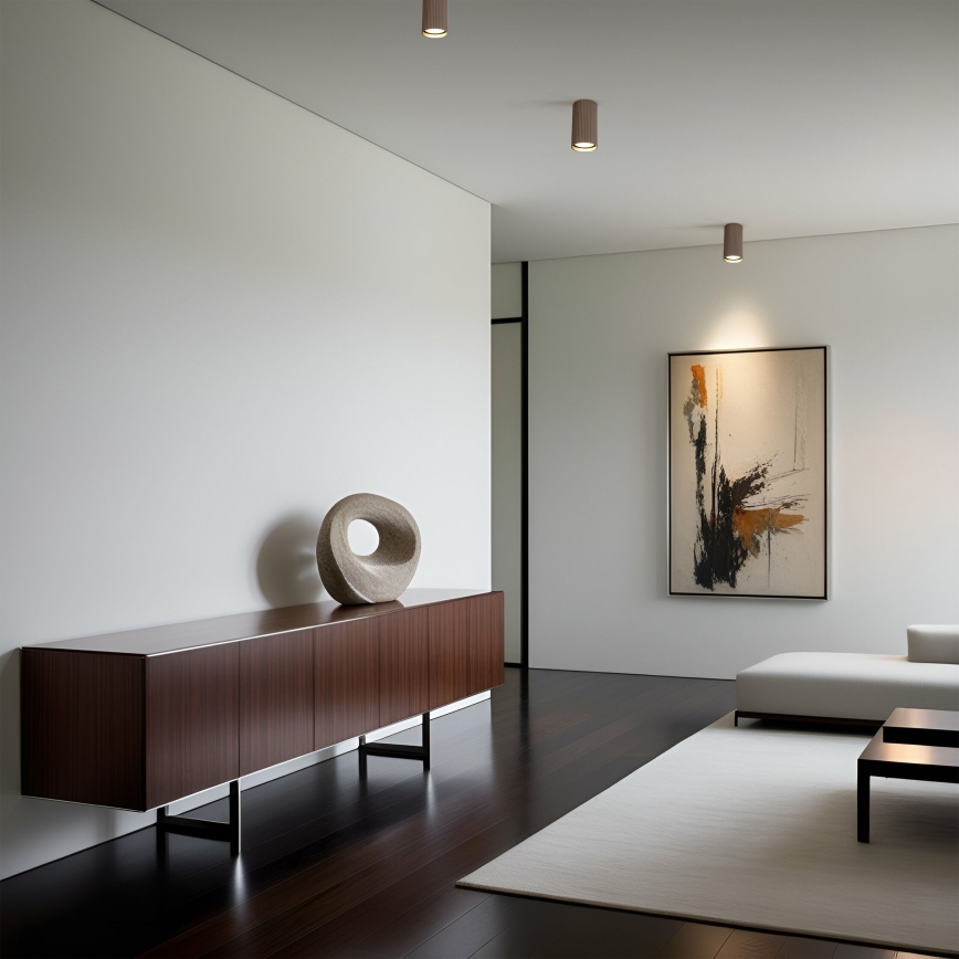 Σποτ φωτιστικό TUNE S 1xGU10/10W/230V, 10 cm, καφέ