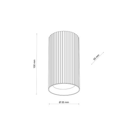 Σποτ φωτιστικό TUNE S 1xGU10/10W/230V, 10 cm, καφέ
