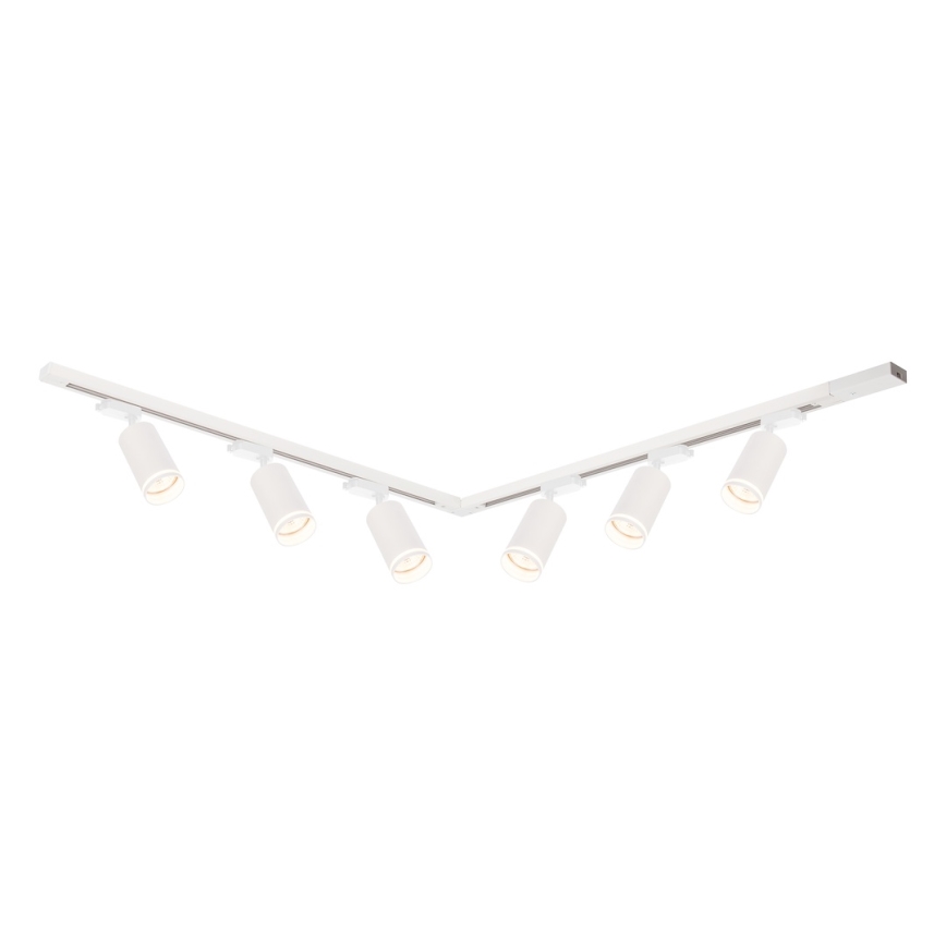 Σποτ φωτιστικό για σύστημα ράγας PIPE 6xGU10/10W/230V, λευκό