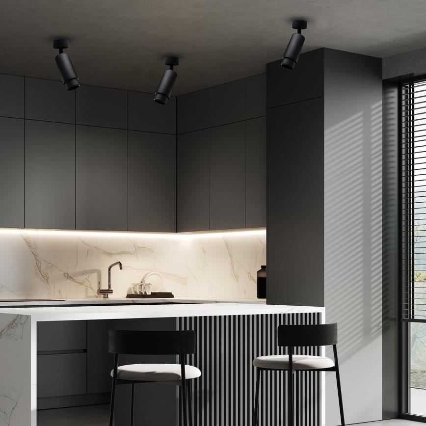 Σποτ φωτιστικό MICA 1xGU10/25W/230V μαύρο