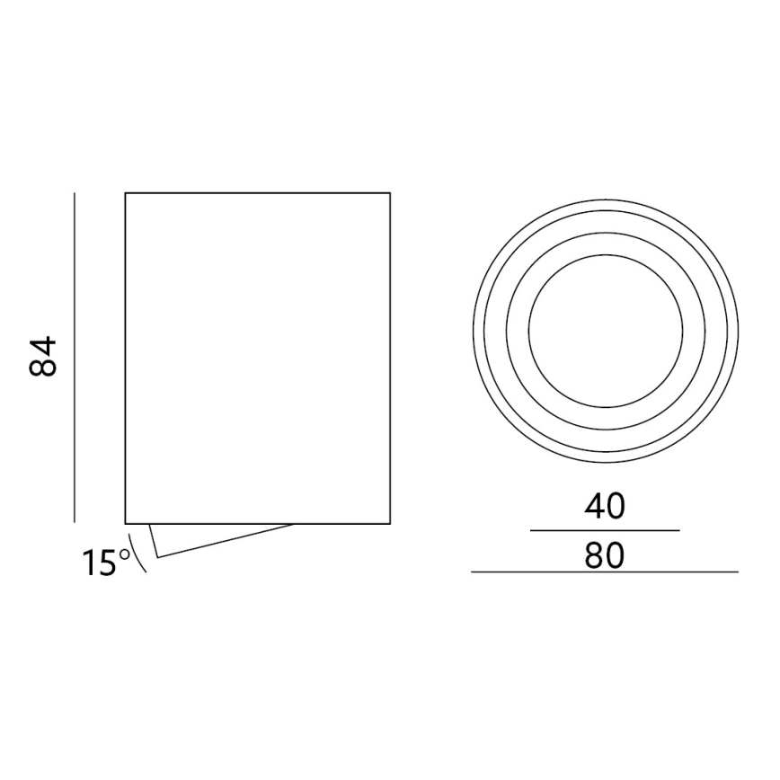 Σποτ φωτιστικό OH36 1xGU10/35W/230V 8,4 εκ. μαύρο