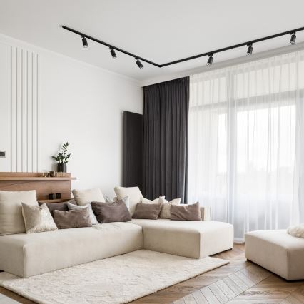 Σποτ ράγας 8xGU10/25W/230V 4 m μαύρο