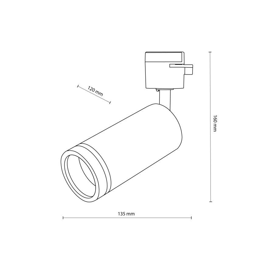 Φωτιστικό σποτ ράγας JET RING 1xGU10/10W/230V λευκό