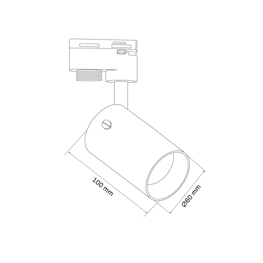 Σποτ ράγας SMOKY 1xGU10/10W/230V μαύρο
