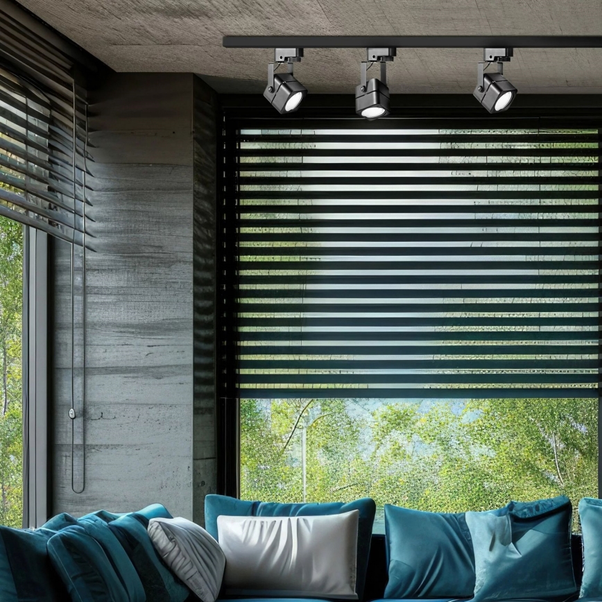 Σποτ ράγας VIENNA 3xGU10/10W/230V μαύρο