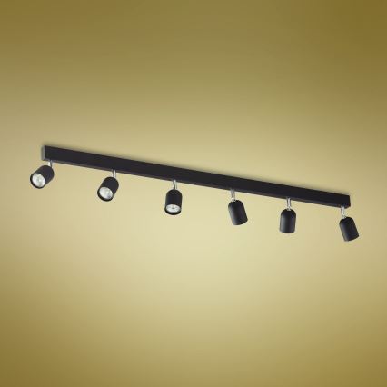 Σποτ TOP 6xGU10/10W/230V μαύρο