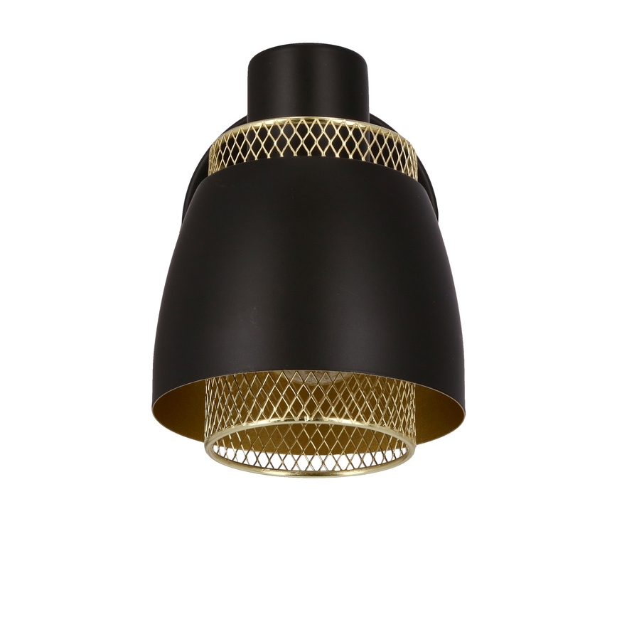 Σποτ τοίχου ALEKSANDRIA 1xE14/40W/230V μαύρο/χρυσαφί