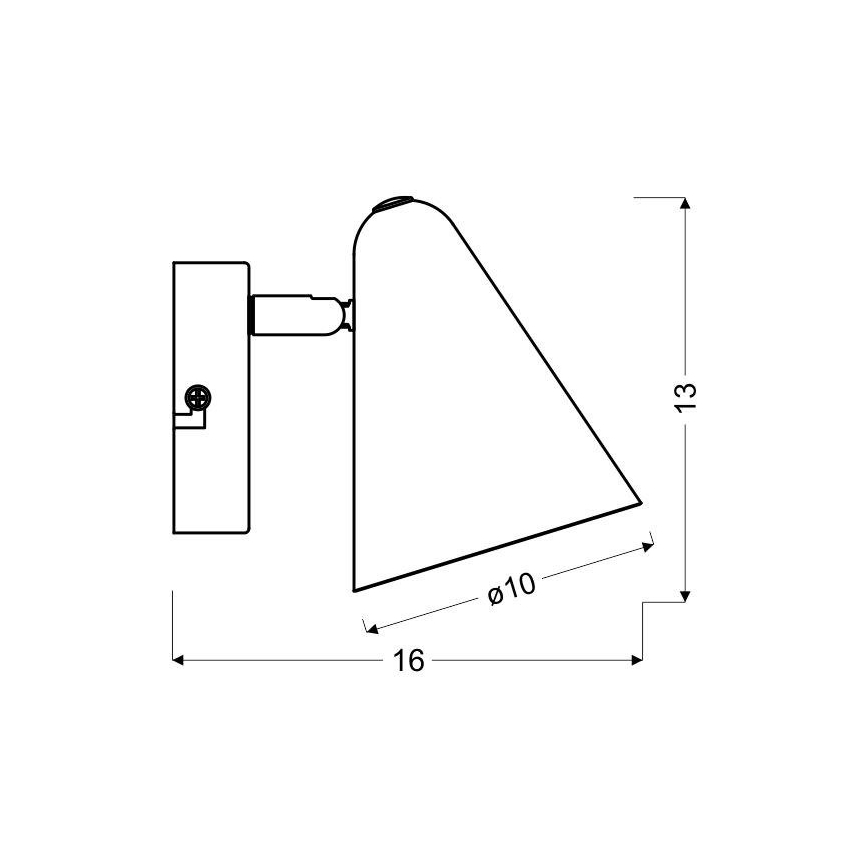 Σποτ τοίχου AMOR 1xE14/40W/230V κίτρινο