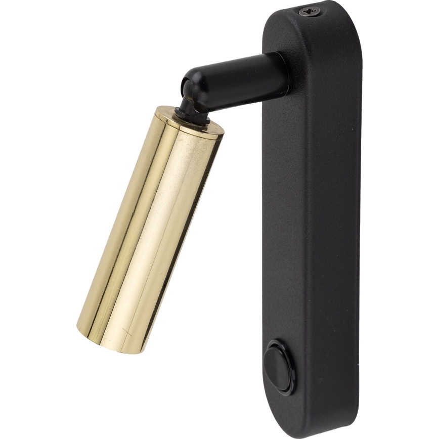 Σποτ τοίχου ENZO 1xG9/8W/230V μαύρο/χρυσό