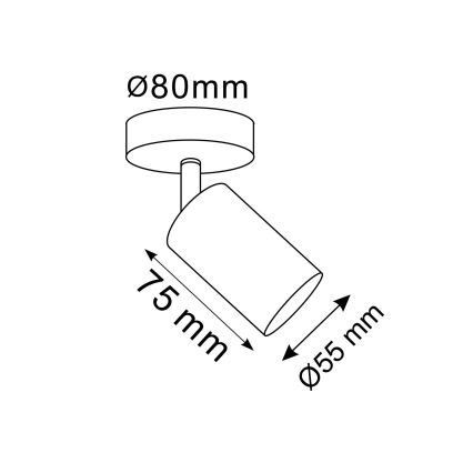 Σποτ τοίχου GOLDI 1xGU10/10W/230V χρυσό