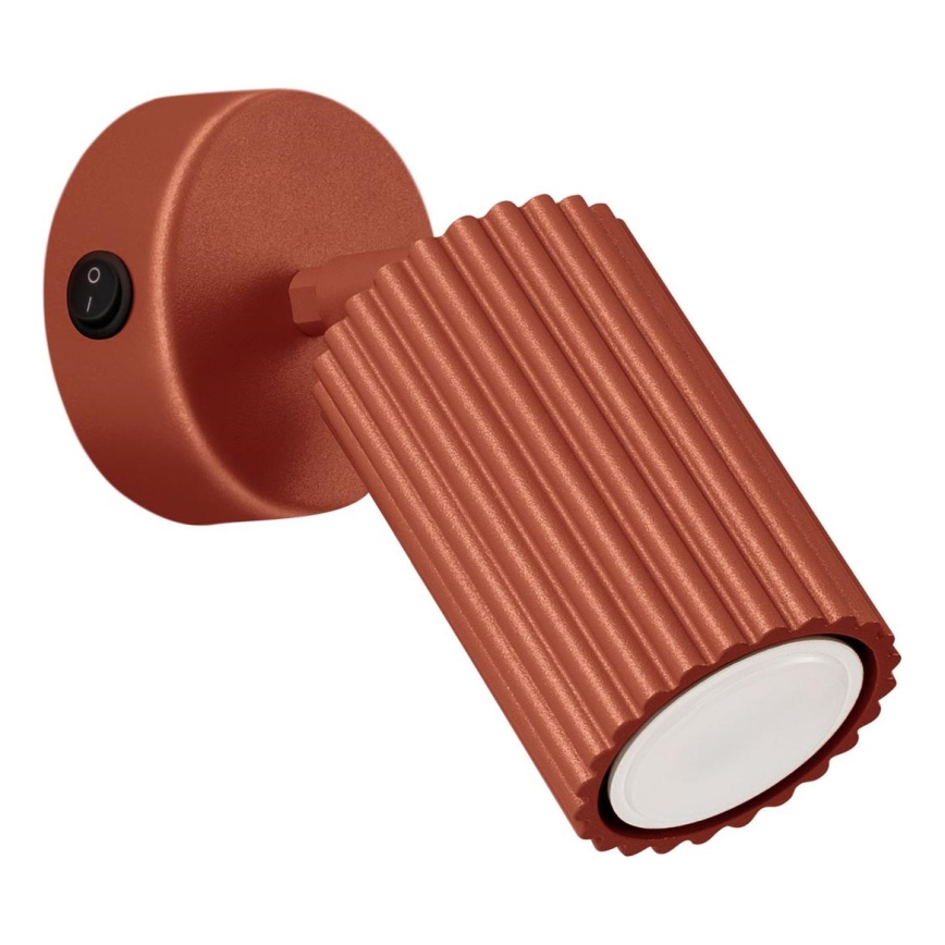 Σποτ τοίχου KARBON 1xGU10/10W/230V κόκκινο