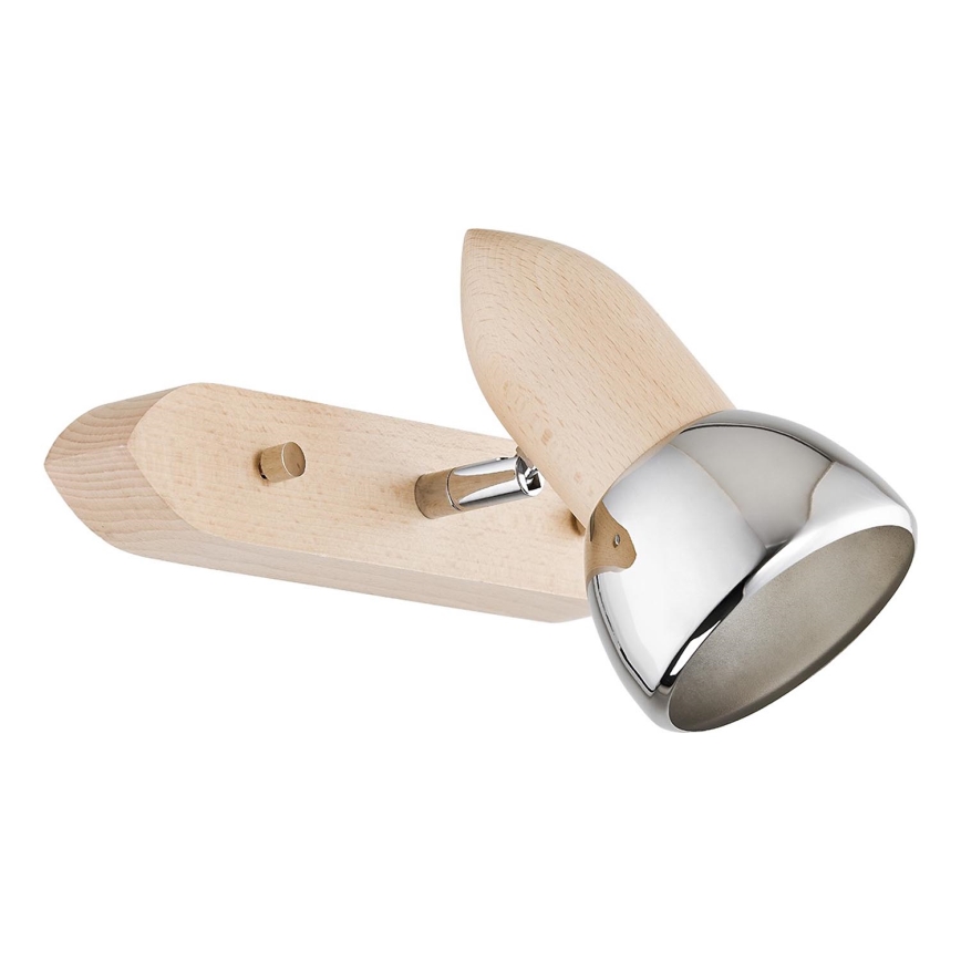 Σποτ τοίχου SPARK 1xE27/15W/230V οξιά