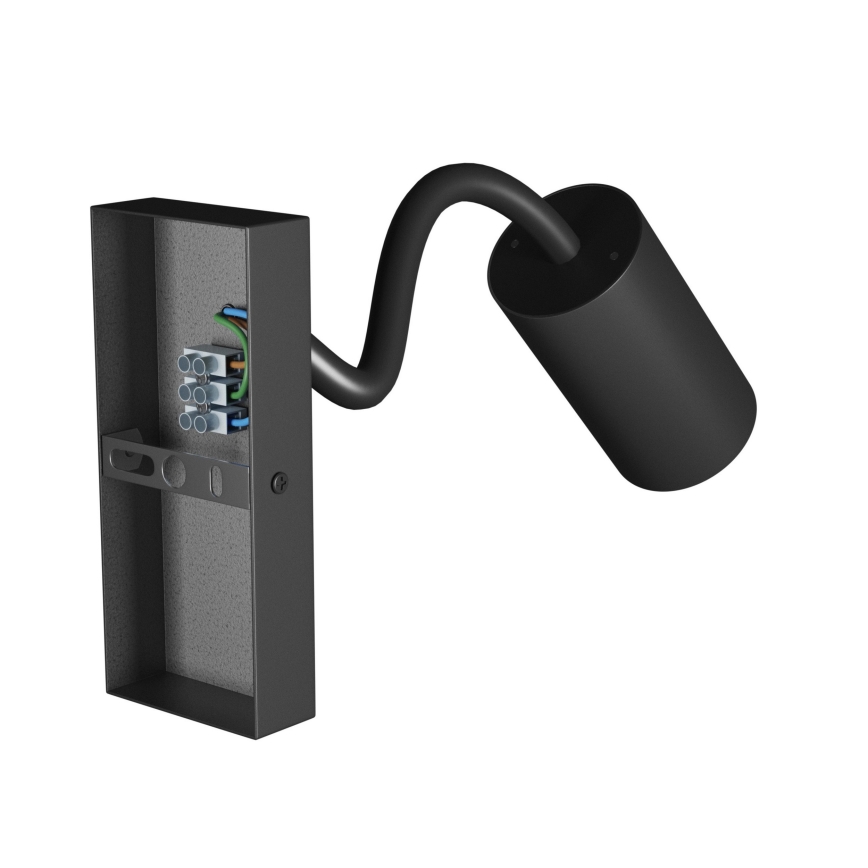 Σποτ τοίχου SQUALLA VARIOSA 1xGU10/10W/230V μαύρο