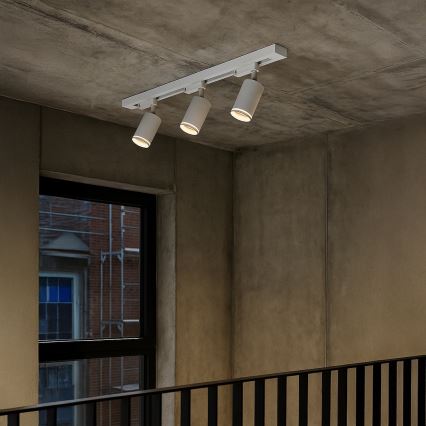Σποτ για σύστημα ράγας PIPE, 3xGU10/10W/230V, λευκό