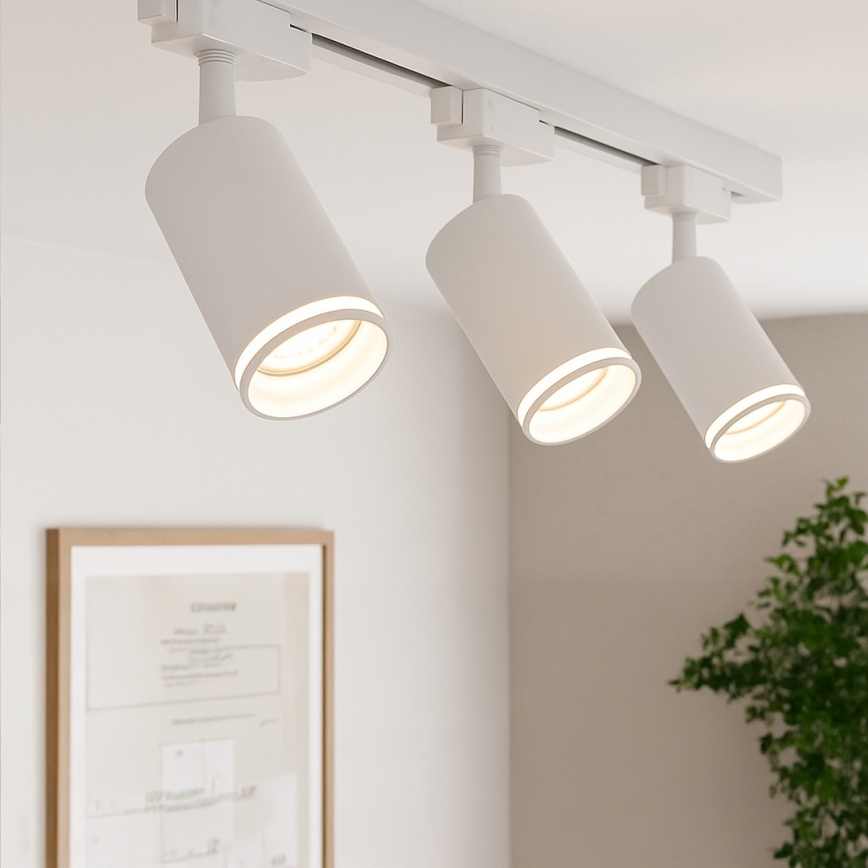 Σποτ για μονοφασικό σύστημα ράγας PIPE 1xGU10/10W/230V λευκό