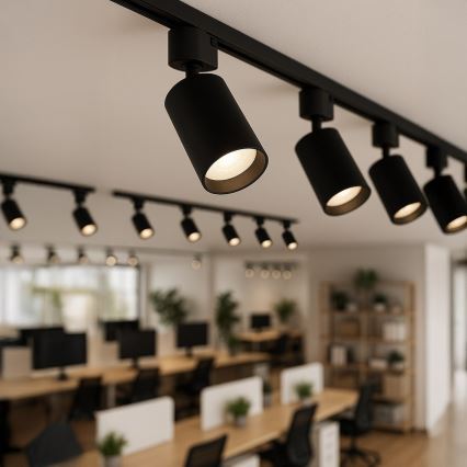 Σποτ για μονοφασικό σύστημα ράγας TIGER 1xGU10/10W/230V μαύρο