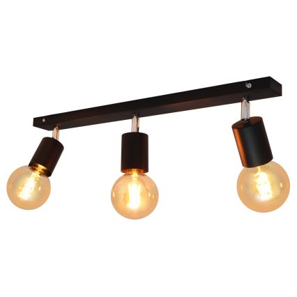 Σποτ με 3 φώτα TUNE 3xE27/20W/230V μαύρο