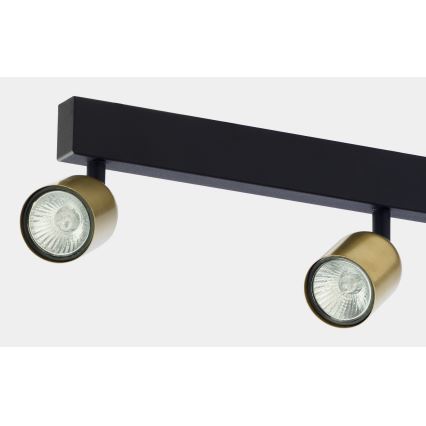 Σποτ με 4 φώτα TOP 4xGU10/10W/230V χρυσό/μαύρο