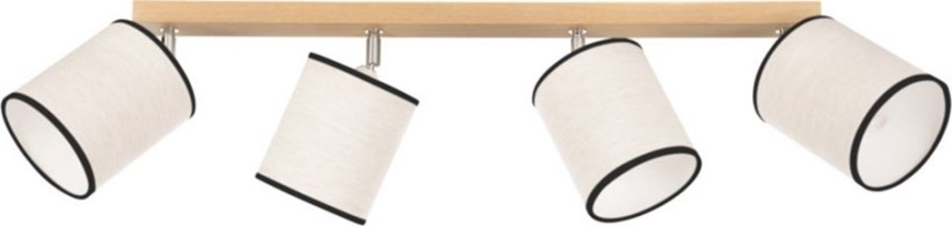 Σποτ οροφής BOHO 4xE27/25W/230V, σε απόχρωση δρυός