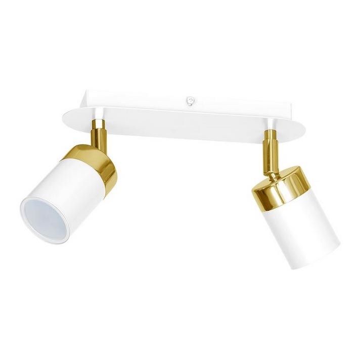Σποτ οροφής JOKER 2xGU10/25W/230V λευκό/χρυσό