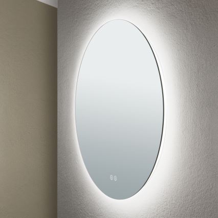 LED Επιτοίχιος θερμαινόμενος καθρέφτης μπάνιου με φωτισμό FOCUS LED/25W/230V 3000/4200/6000K διάμ. 60 εκ. IP44