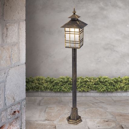 Λάμπα εξωτερικού χώρου KIKO 1xE27/11W/230V IP44 μπρονζέ/πατίνα