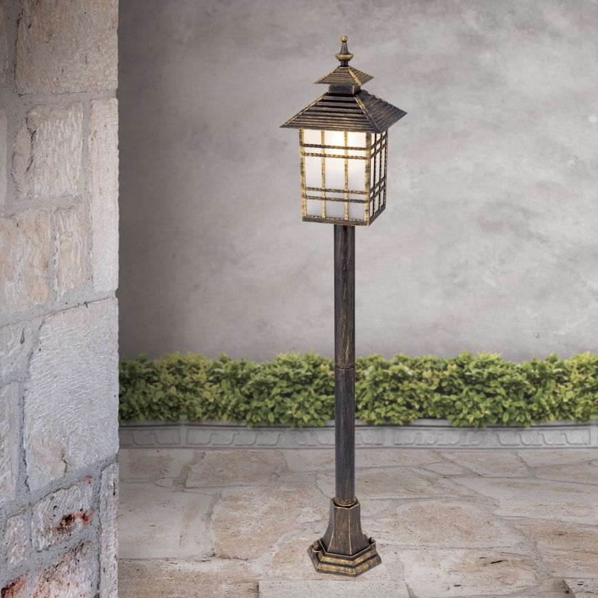 Λάμπα εξωτερικού χώρου KIKO 1xE27/11W/230V IP44 μπρονζέ/πατίνα