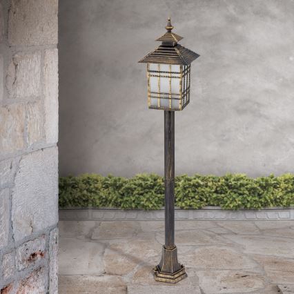 Λάμπα εξωτερικού χώρου KIKO 1xE27/11W/230V IP44 μπρονζέ/πατίνα
