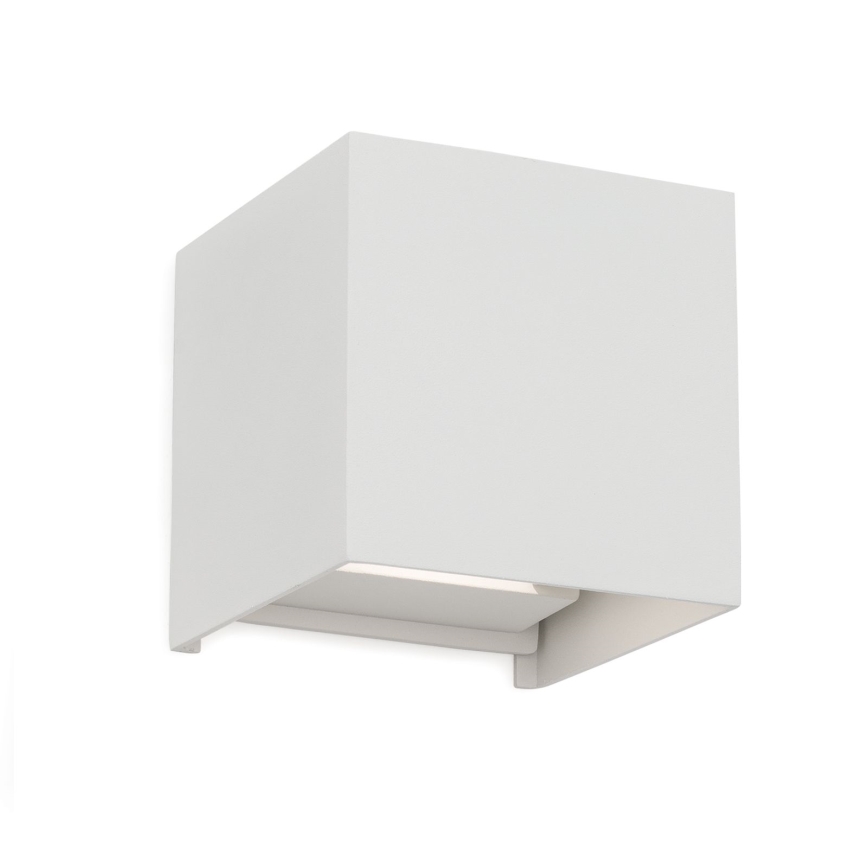 Επιτοίχιο φωτιστικό εξωτερικού χώρου LED CUBE 2xLED/3W/230V IP54 λευκό