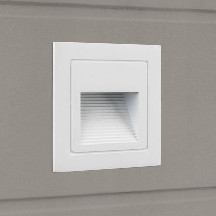 LED Εντοιχιζόμενο φωτιστικό LORO LED/2W/230V IP65 λευκό