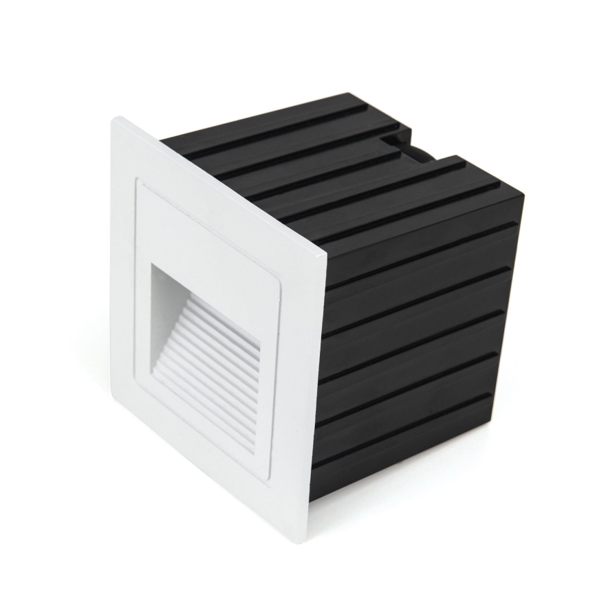 LED Εντοιχιζόμενο φωτιστικό LORO LED/2W/230V IP65 λευκό