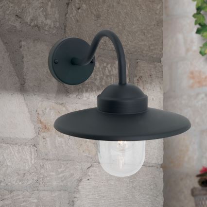 Φωτιστικό τοίχου εξωτερικού χώρου EDWARD 1xE27/60W/230V IP44 μαύρο