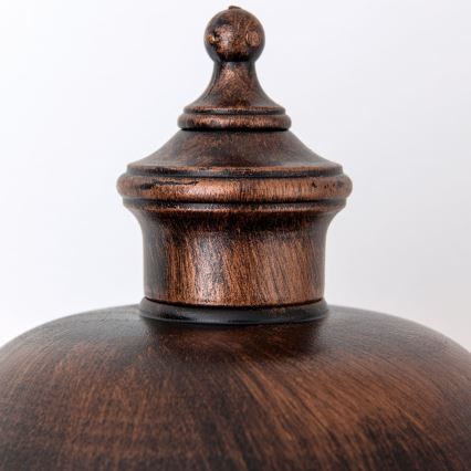 Φωτιστικό τοίχου εξωτερικού χώρου KENZO 1xE27/100W/230V IP44 μπρονζέ/πατίνα