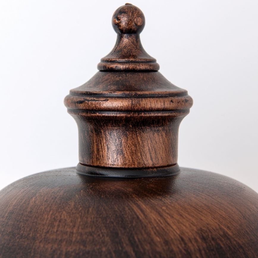 Φωτιστικό τοίχου εξωτερικού χώρου KENZO 1xE27/100W/230V IP44 μπρονζέ/πατίνα