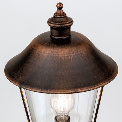 Λάμπα εξωτερικού χώρου KENZO 1xE27/100W/230V IP44 μπρονζέ/πατίνα