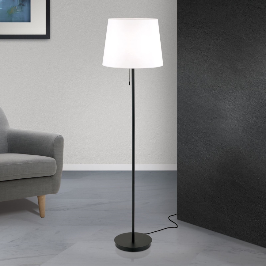 επιδαπέδιο φωτιστικό LUDWIG 1xE27/40W/230V λευκό/μαύρο