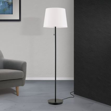 επιδαπέδιο φωτιστικό LUDWIG 1xE27/40W/230V λευκό/μαύρο