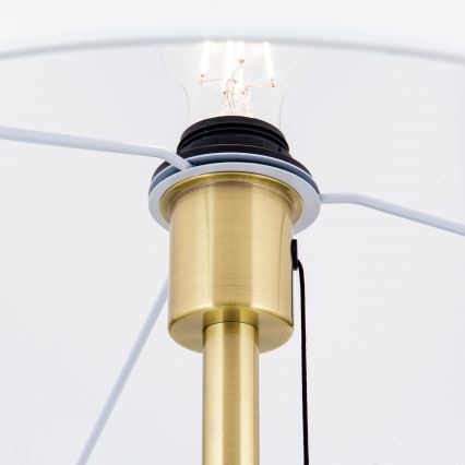 επιδαπέδιο φωτιστικό LUDWIG 1xE27/40W/230V λευκό/χρυσό