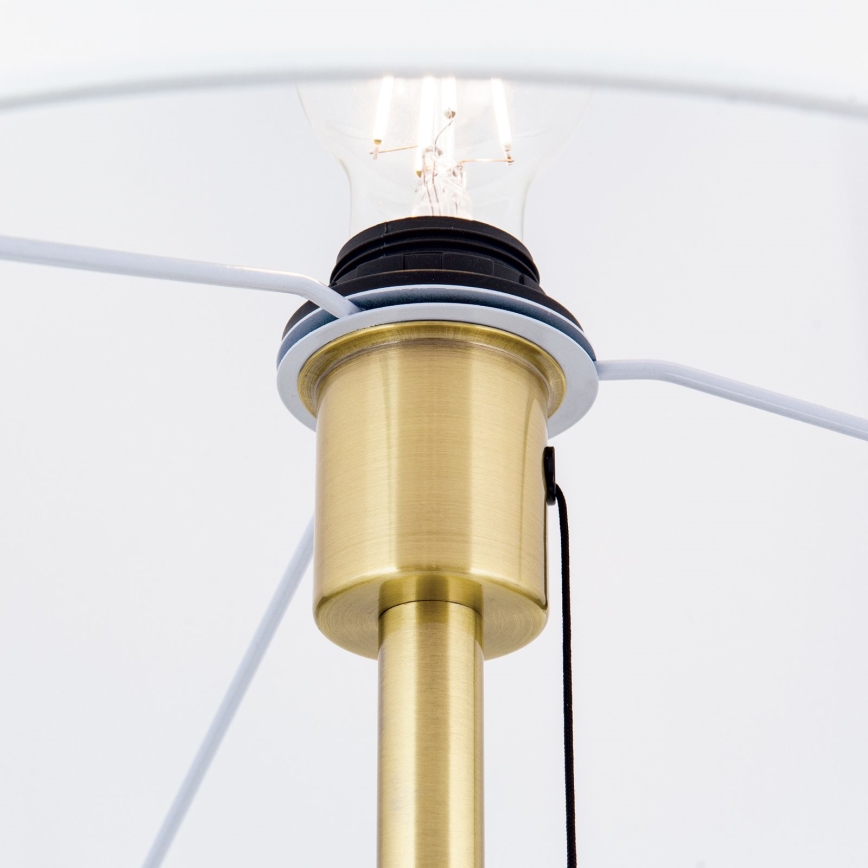 επιδαπέδιο φωτιστικό LUDWIG 1xE27/40W/230V λευκό/χρυσό