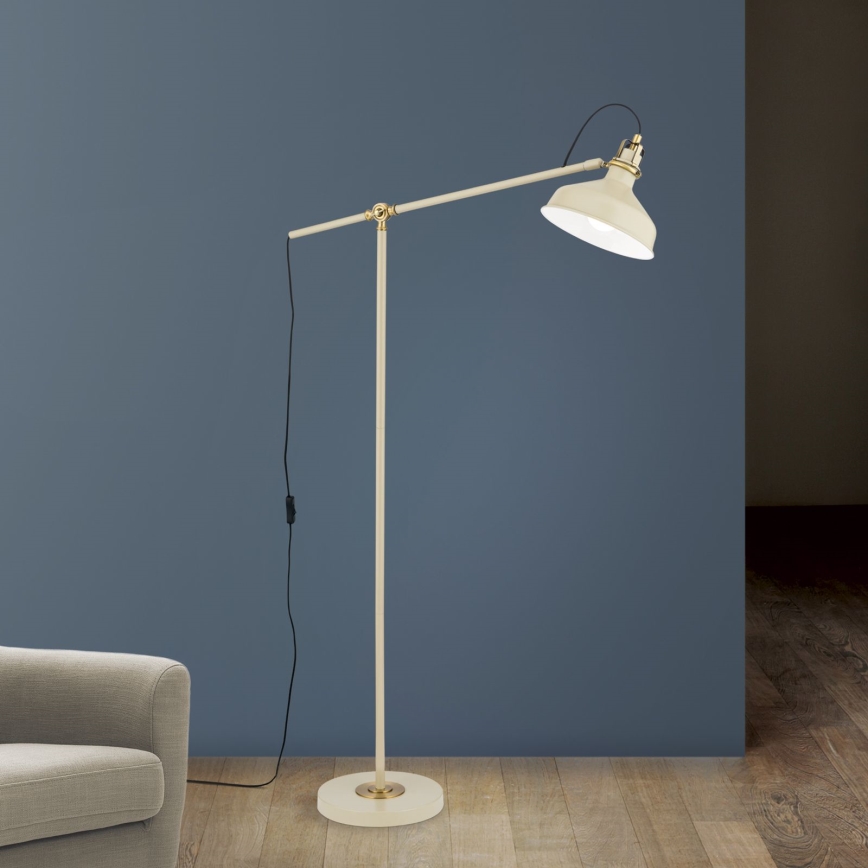 επιδαπέδιο φωτιστικό SCHILLER 1xE27/40W/230V κρεμ/μπρονζέ